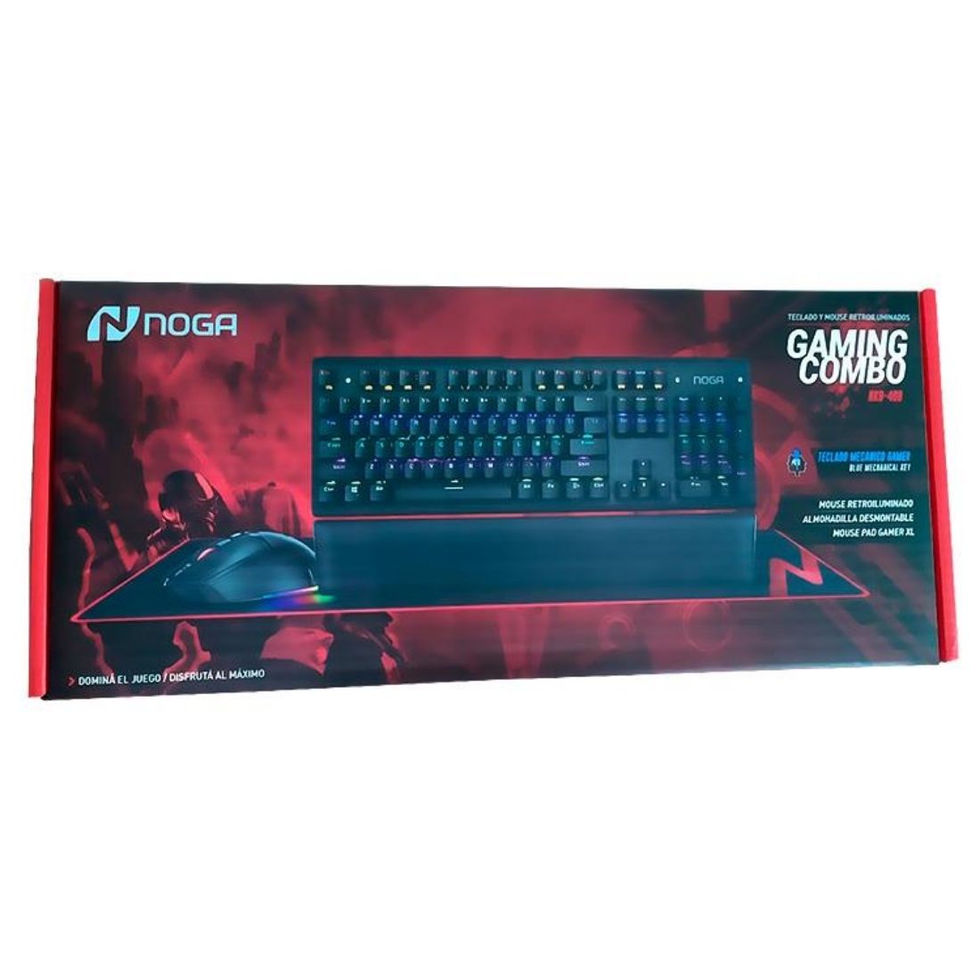 KIT GAMER 4-1 NOGA NKB-408 TEC.MEC.
