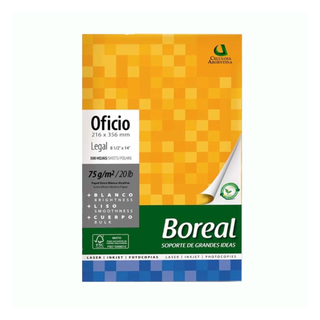 PAPEL BOREAL OFICIO 75 GRS.        