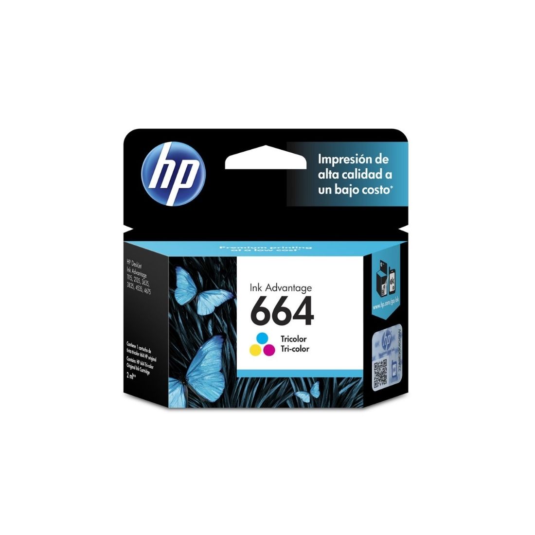 CART.H.PACKARD F6V28AL HP664 COLOR 