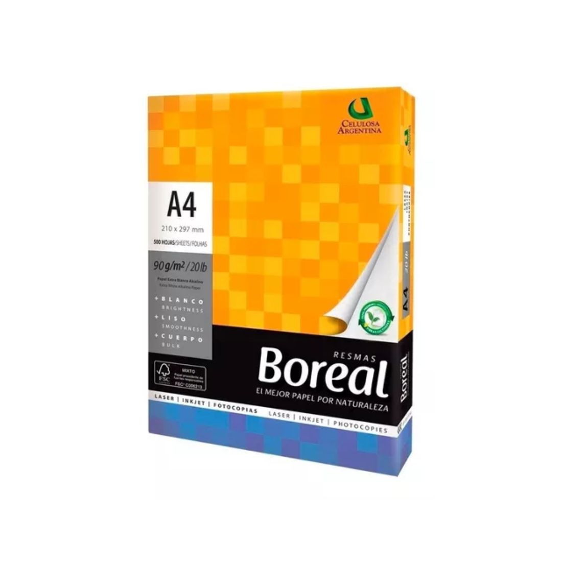PAPEL BOREAL A4 90 GRS.            