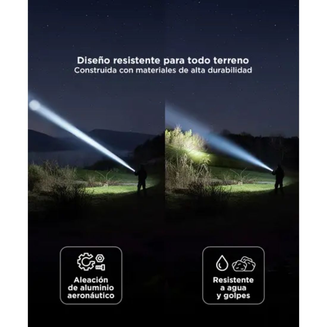 LINTERNA KIT FUNDA + BRUJULA GADNIC