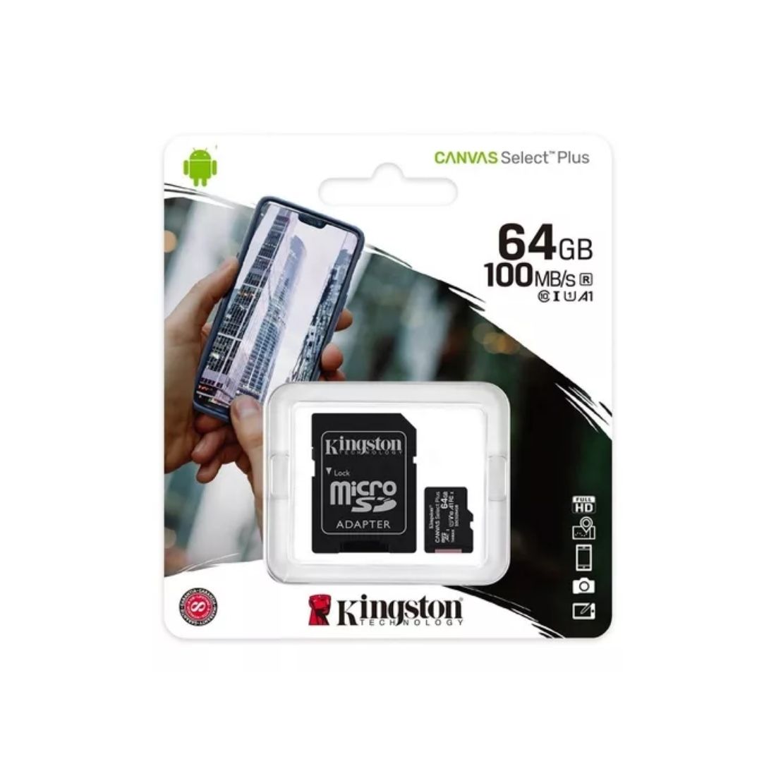MEMORIA MICRO SD 64GB KINGSTON C10 