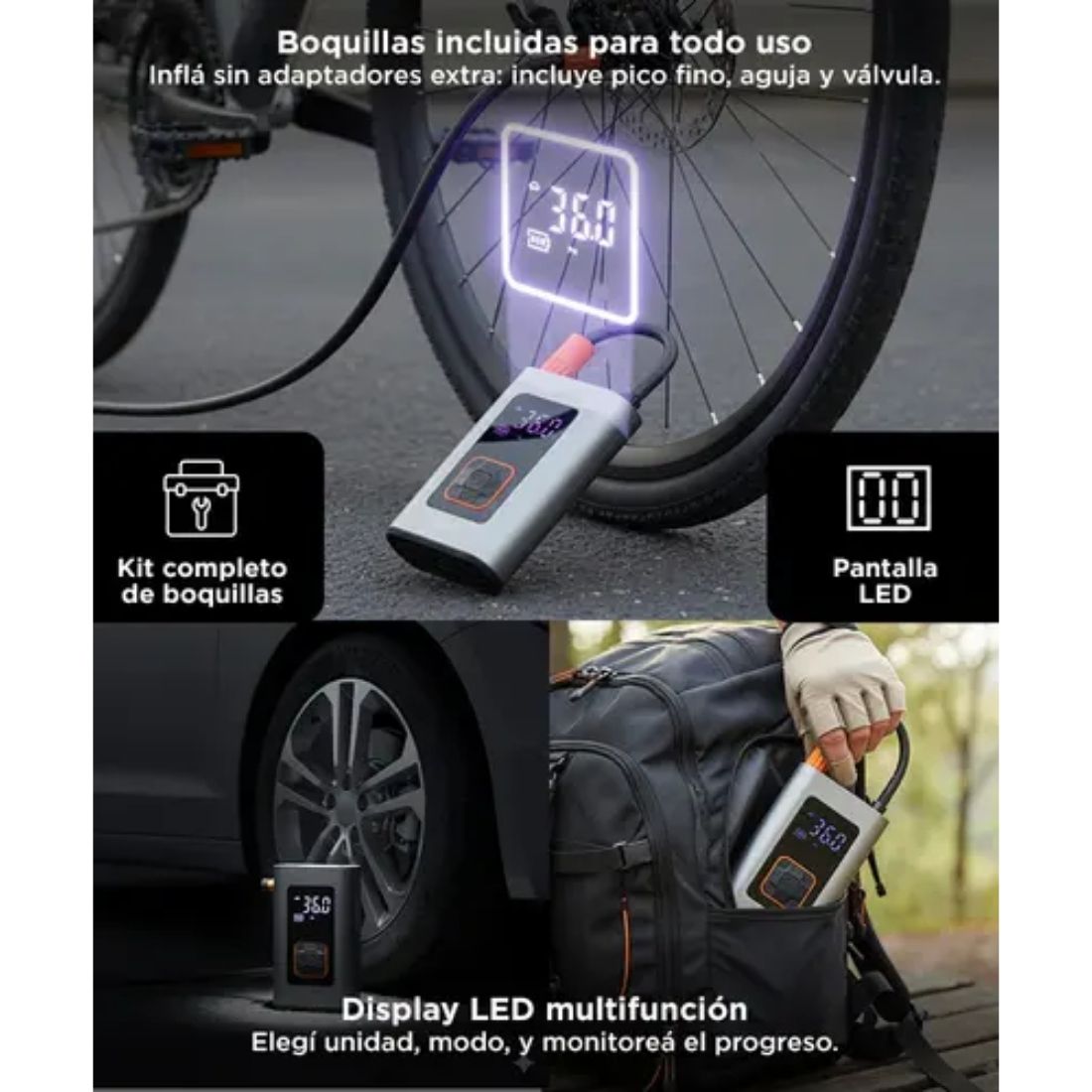 INFLADOR PORTATIL ELECTRICO AV00029