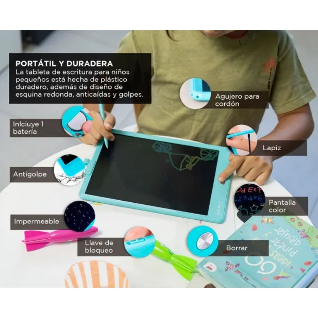 TABLETA GRAFICA INFANTIL RAINBOX   