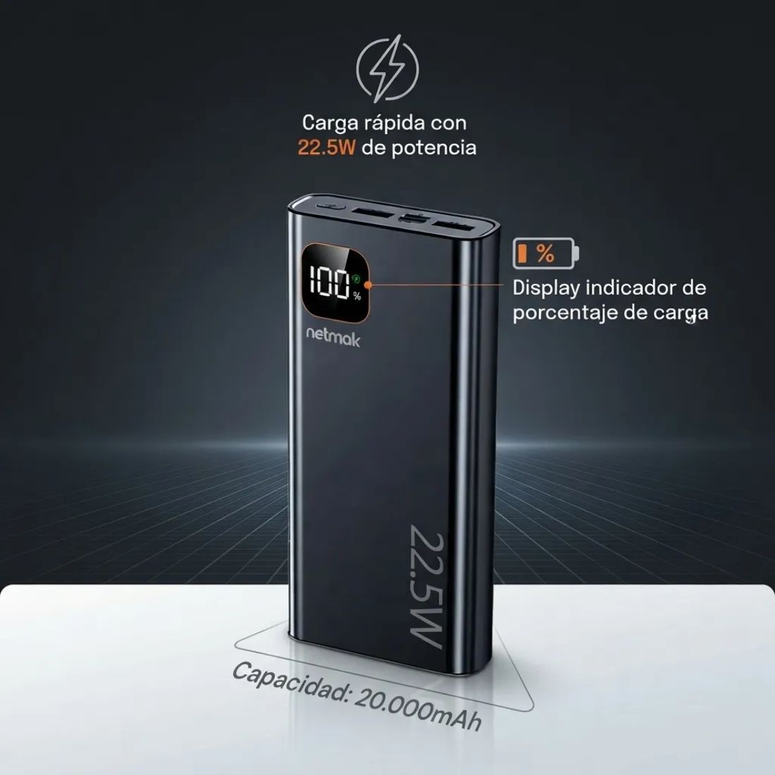 POWER BANK 20000 MHA NM-PB13       