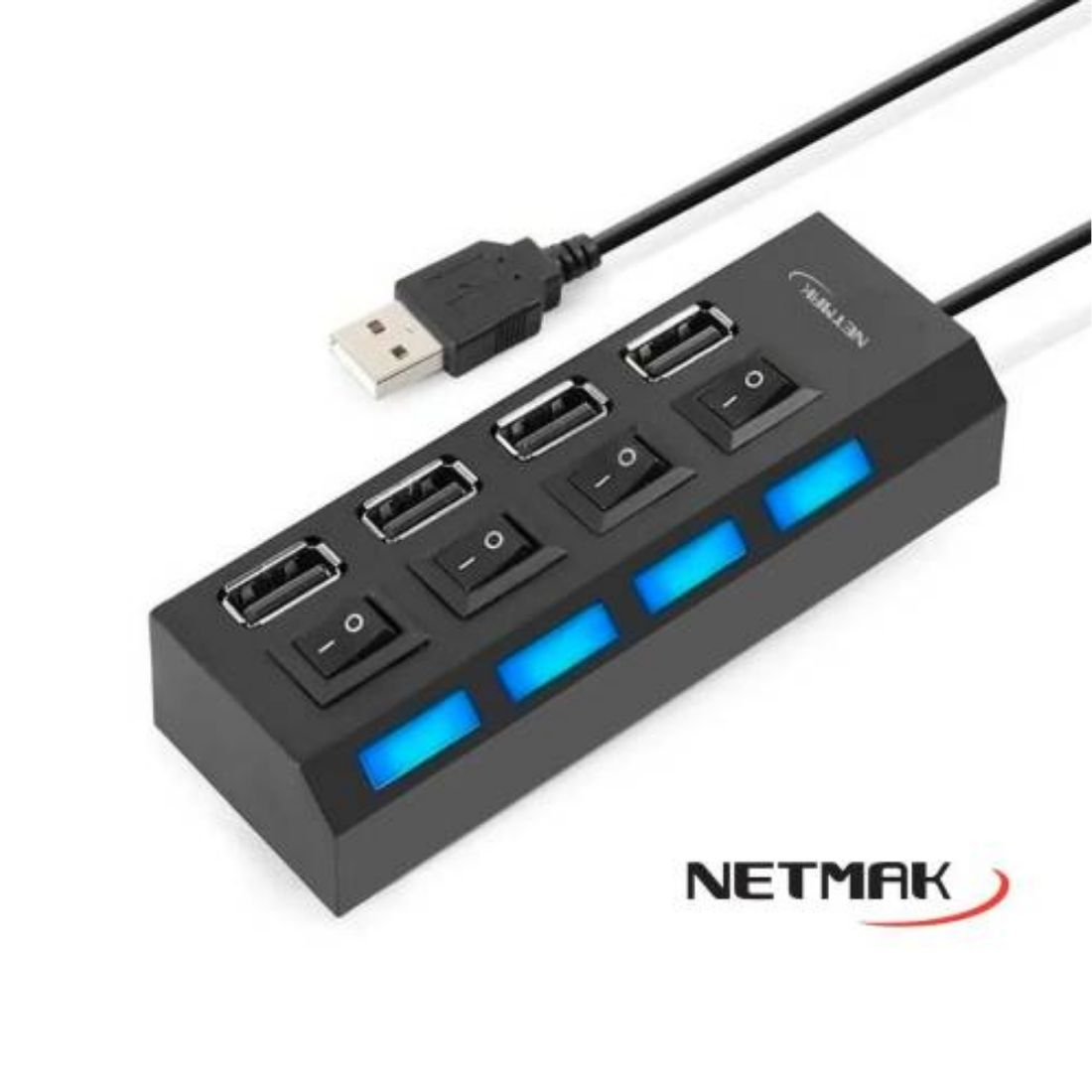 HUB USB 4 PORTS NETMAK NM-AC08     