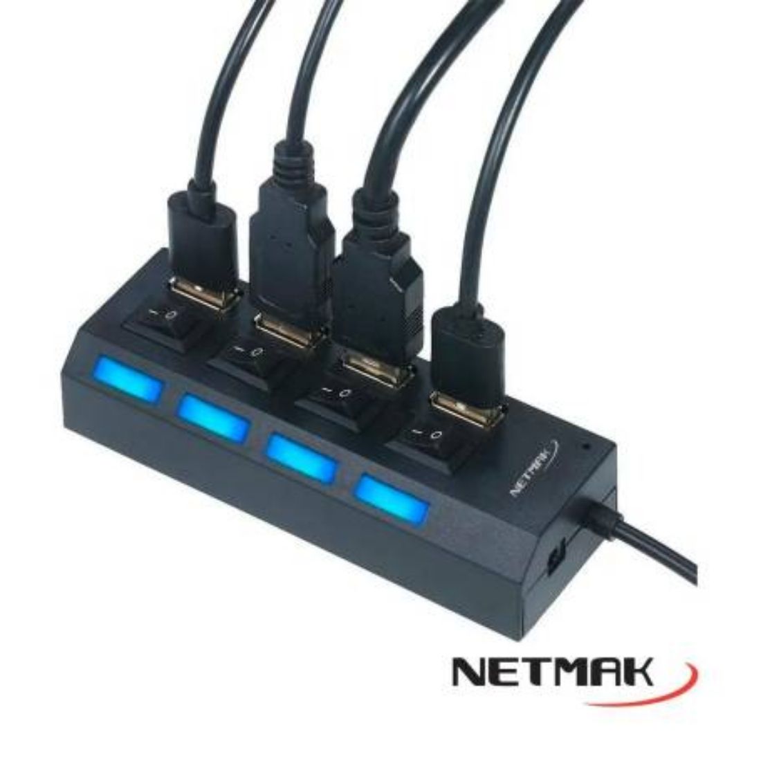 HUB USB 4 PORTS NETMAK NM-AC08     