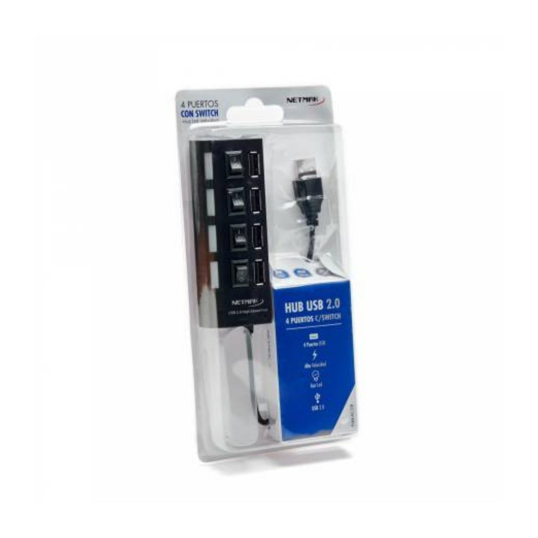 HUB USB 4 PORTS NETMAK NM-AC08     