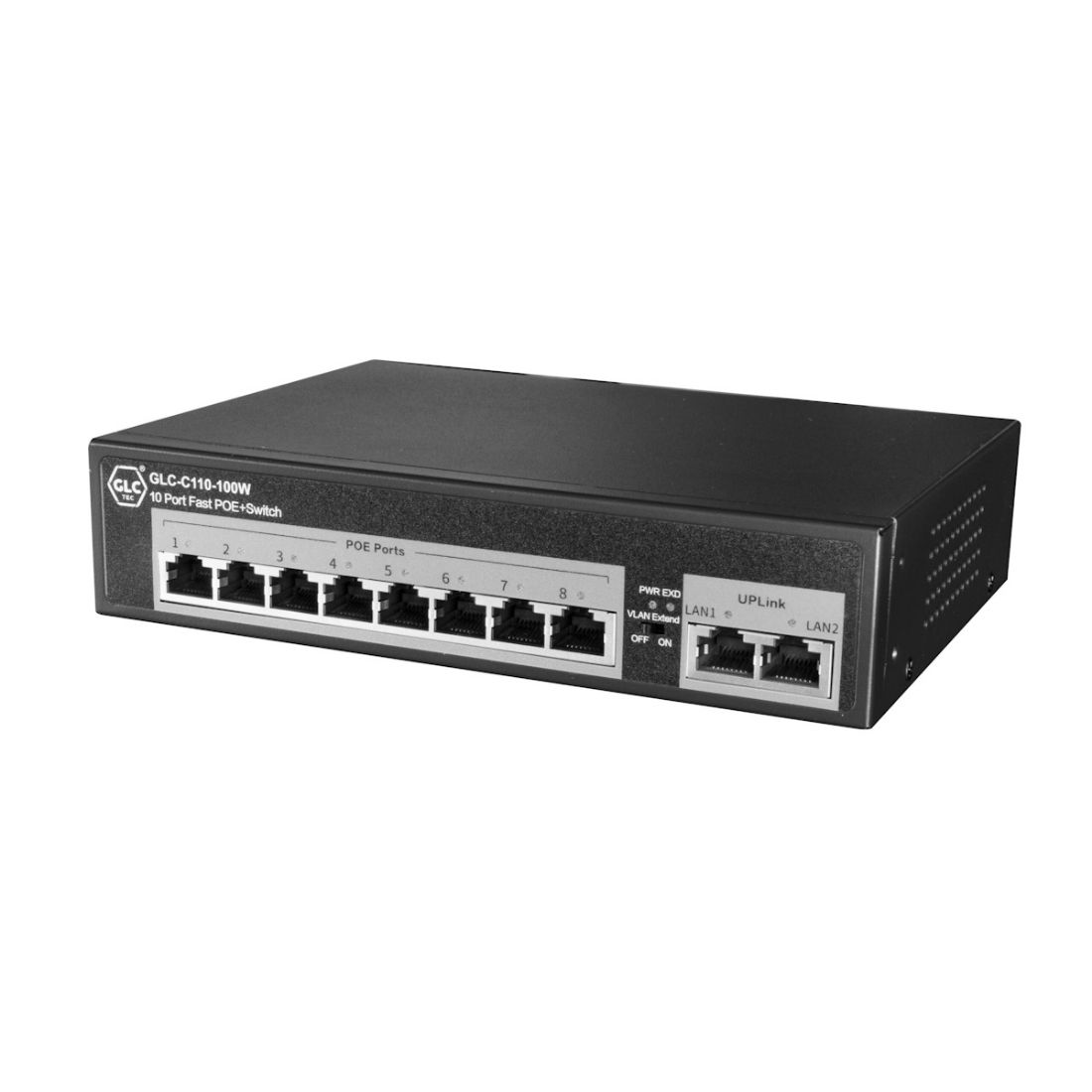 SWITCH GLC 10P C110-100W POE 10/100