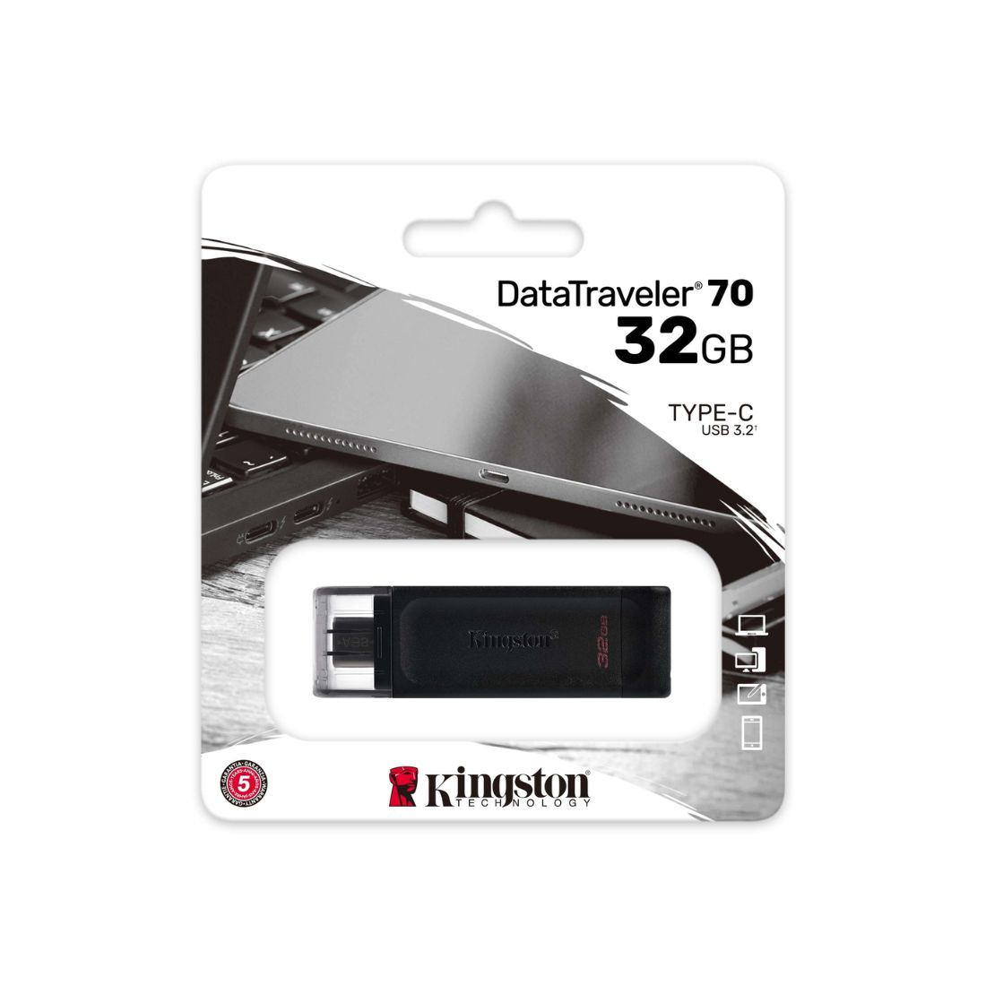 PEN DRIVE 32GB KINGSTON DT70 USB-C 