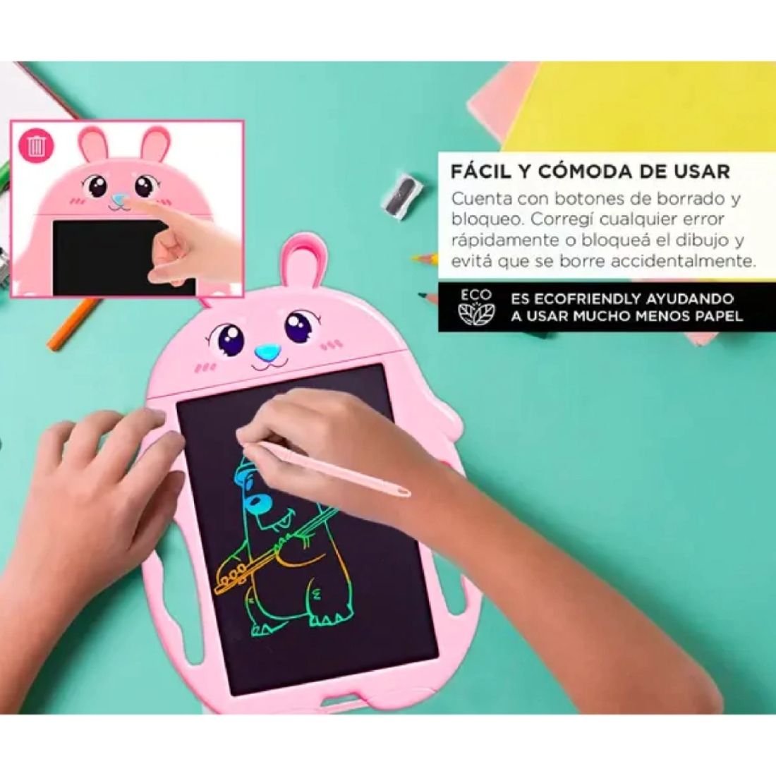 TABLETA GRAFICA INFANTIL CONEJO    