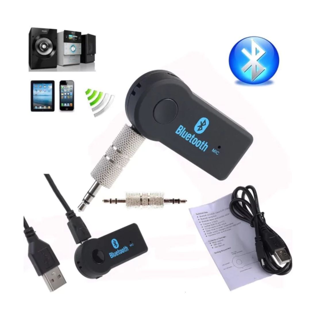 RECEPTOR BLUETOOTH CAR BT ES-100206