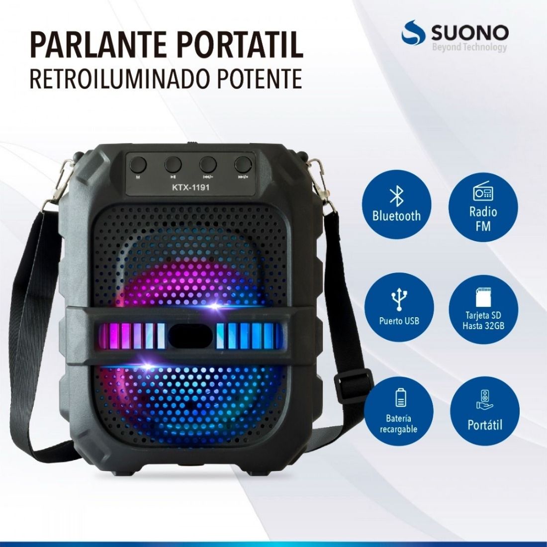 PARLANTE PORTATIL GREAT GTS-1191   