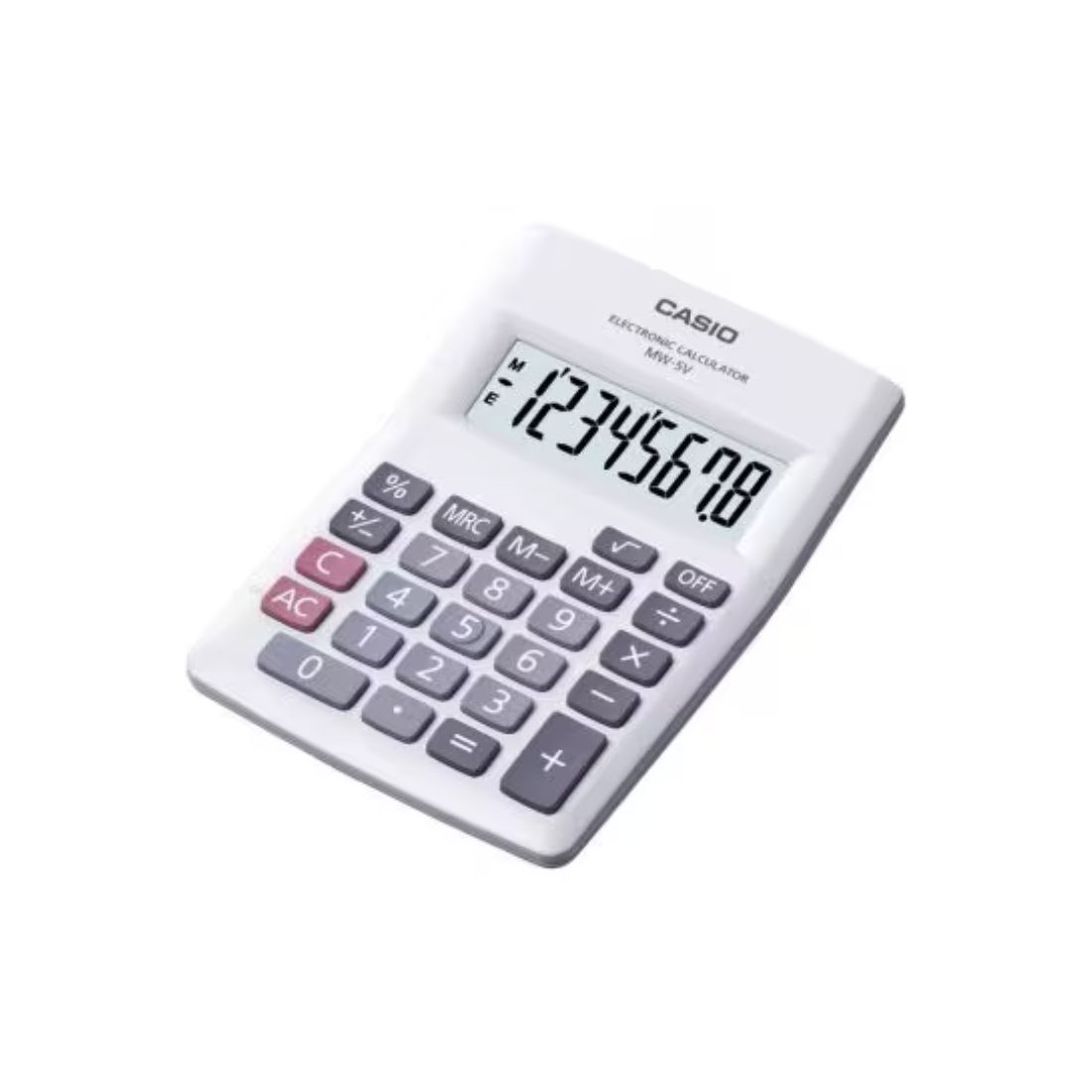 CALCULADORA CASIO MW 5V BLANCO     