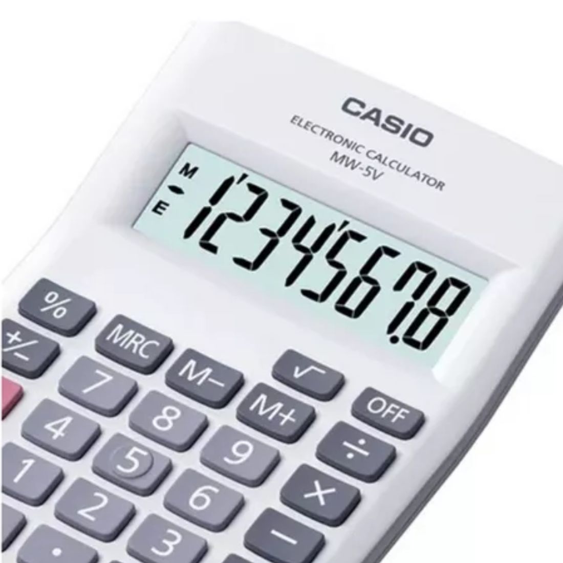 CALCULADORA CASIO MW 5V BLANCO     