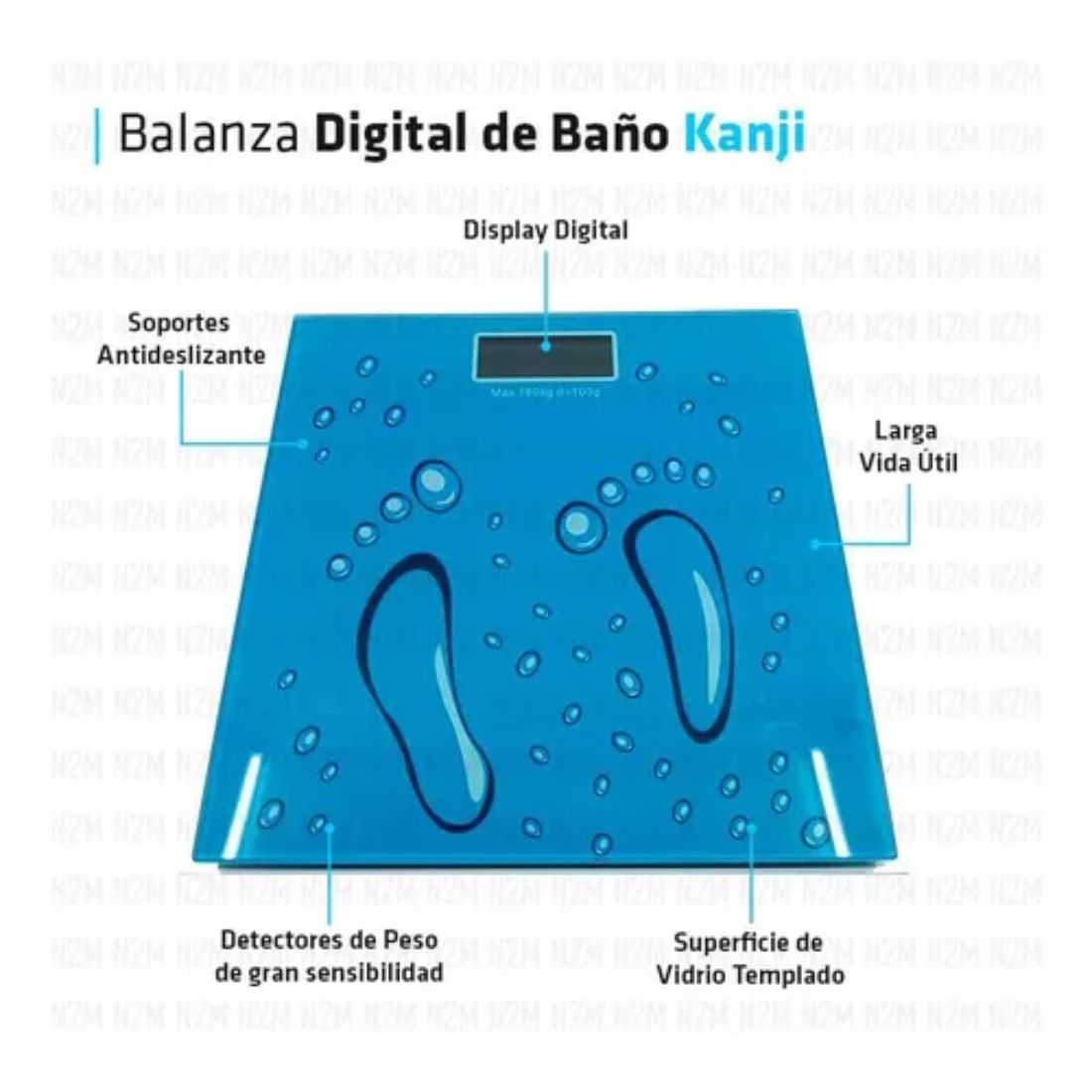 BALANZA DE BA?O KANJI KJH-2015K BLU
