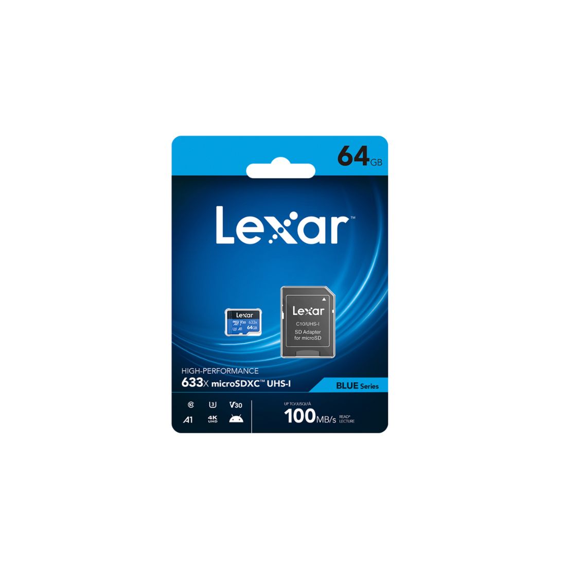MEMORIA MICRO SD 64GB LEXAR CLASE10