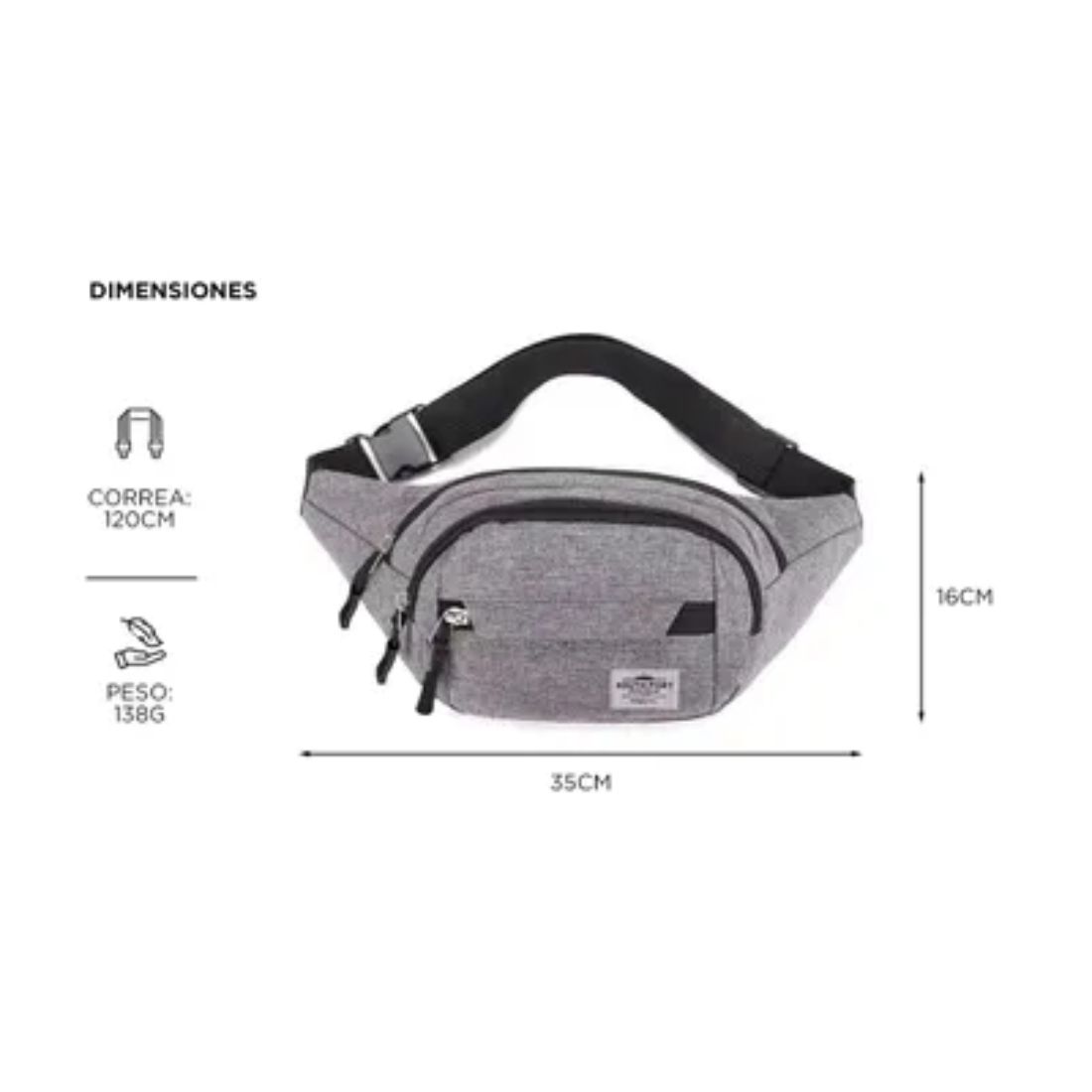 BANDOLERA GADNIC NEGRA SOUTH PORT  