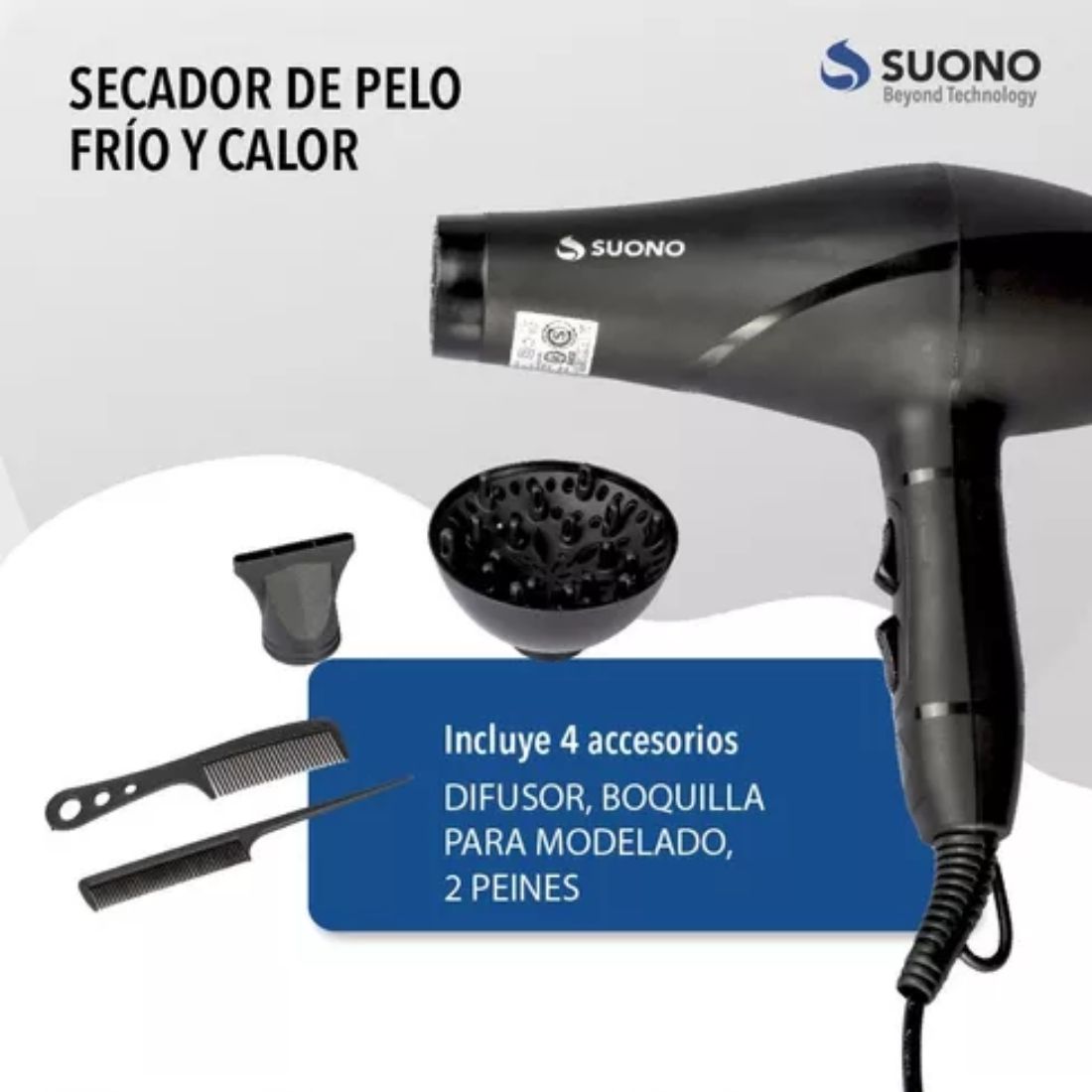 SECADOR DE PELO SUONO ACC0067      