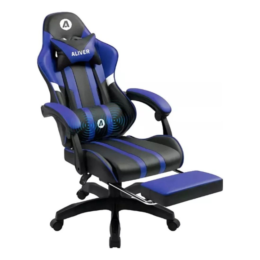 SILLA GAMER ALIVER AZUL/NEGRO GC991
