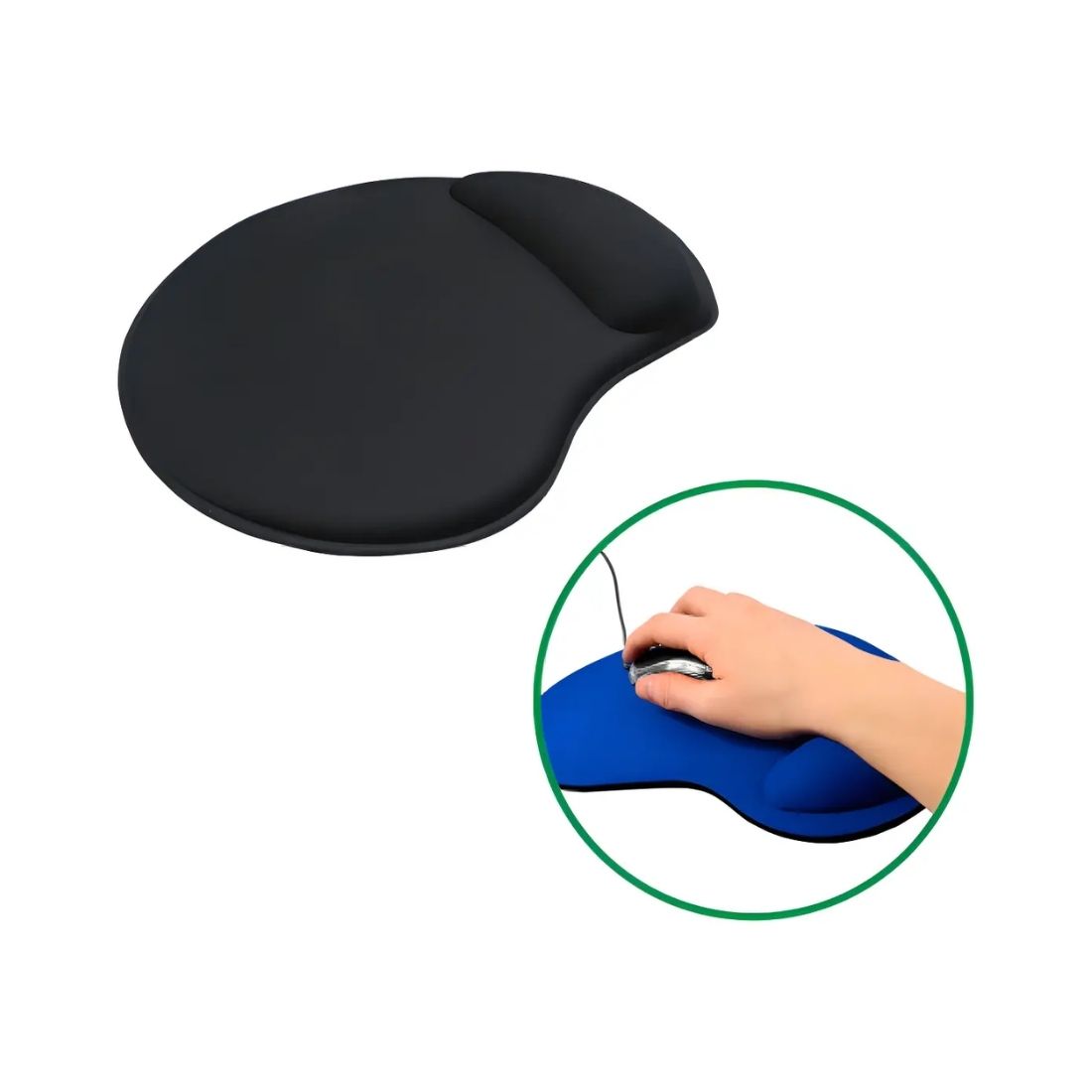 MOUSE PAD C/GEL NM-PGEL NEGRO