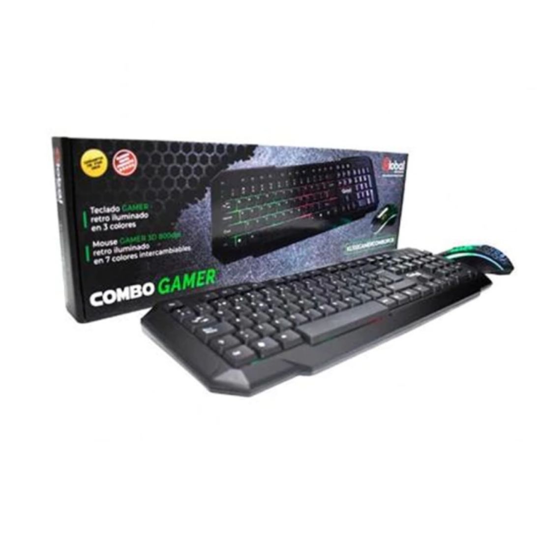 TECLADO+MOUSE GLOBAL KL102COMBOGAME