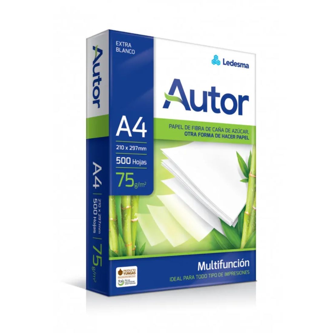 PAPEL LEDESMA AUTOR A4 75 GRS.     
