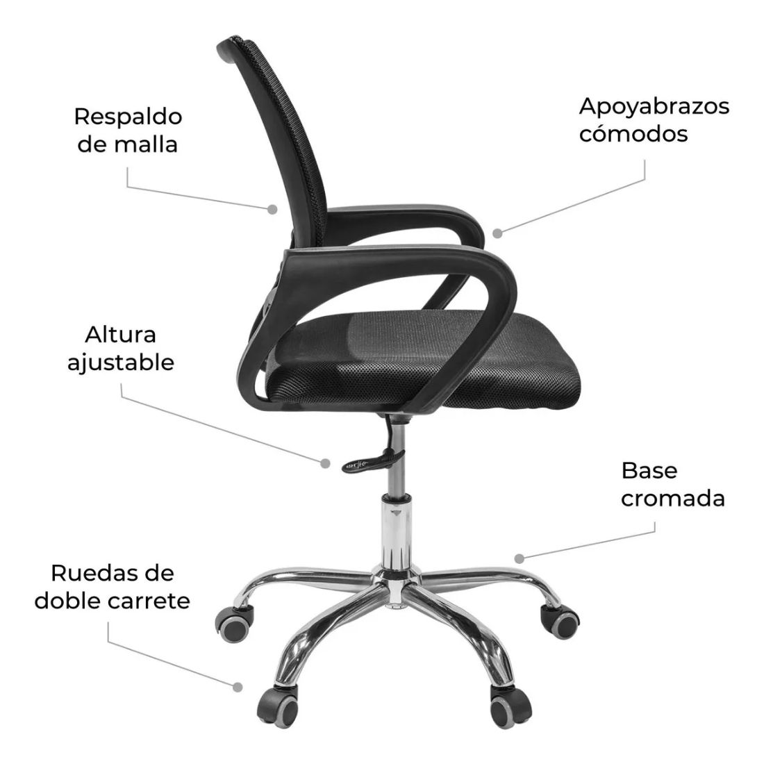 SILLA DE OFICINA NOGA SC-01GR      