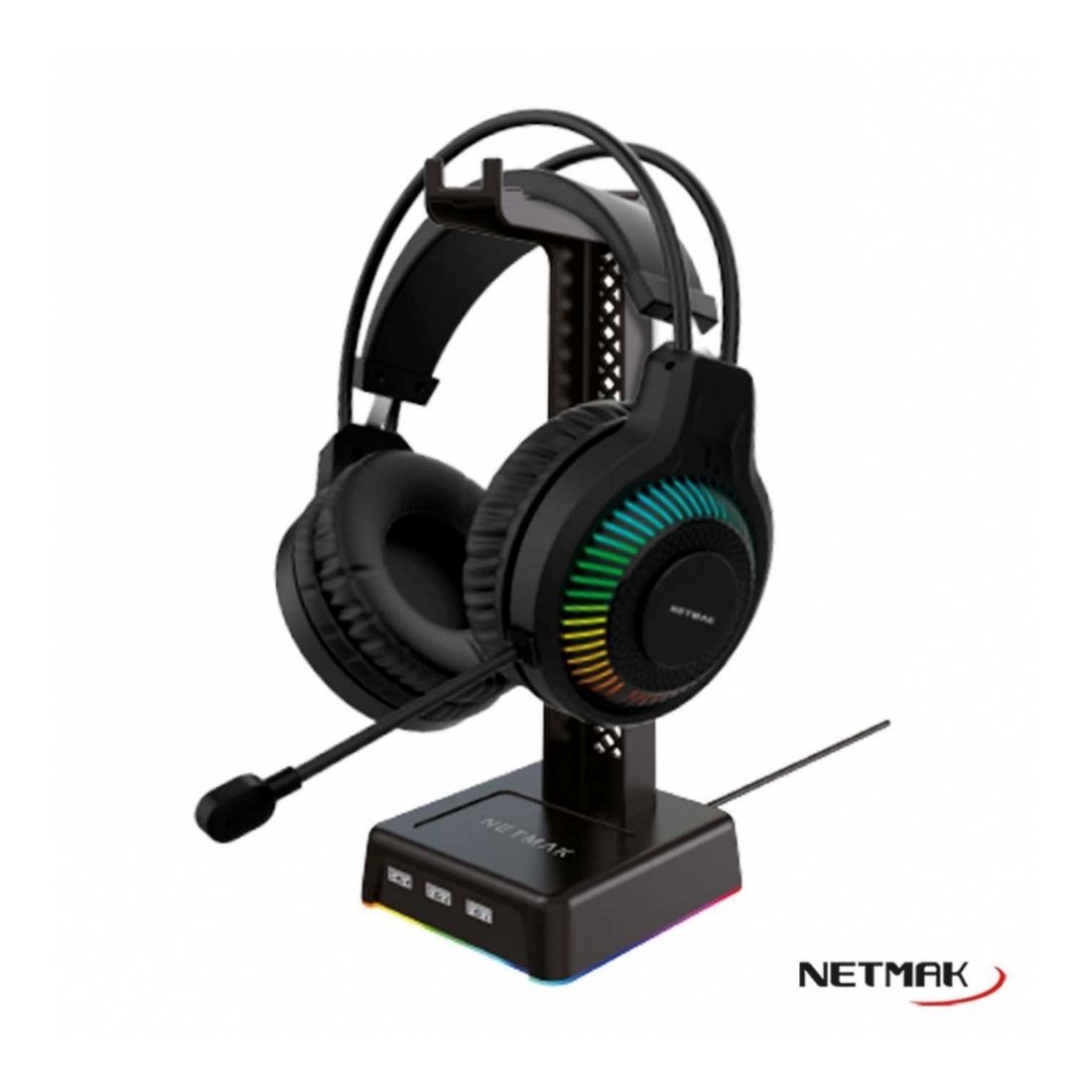 BASE P/AURICULARES NETMAK NM-HS430 