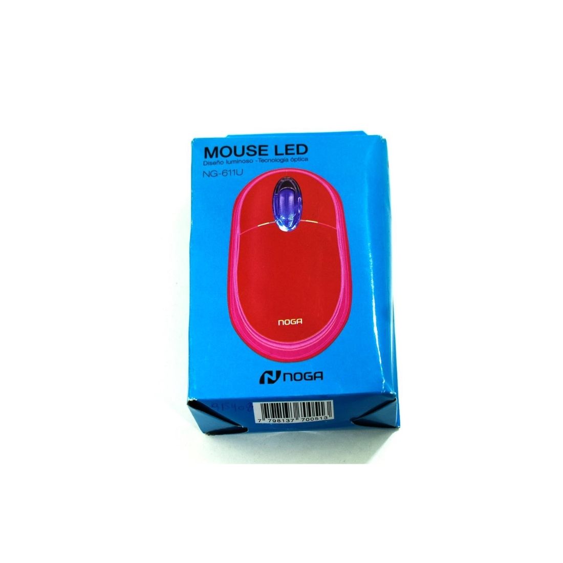 MOUSE NOGA NG-611 USB ROJO         