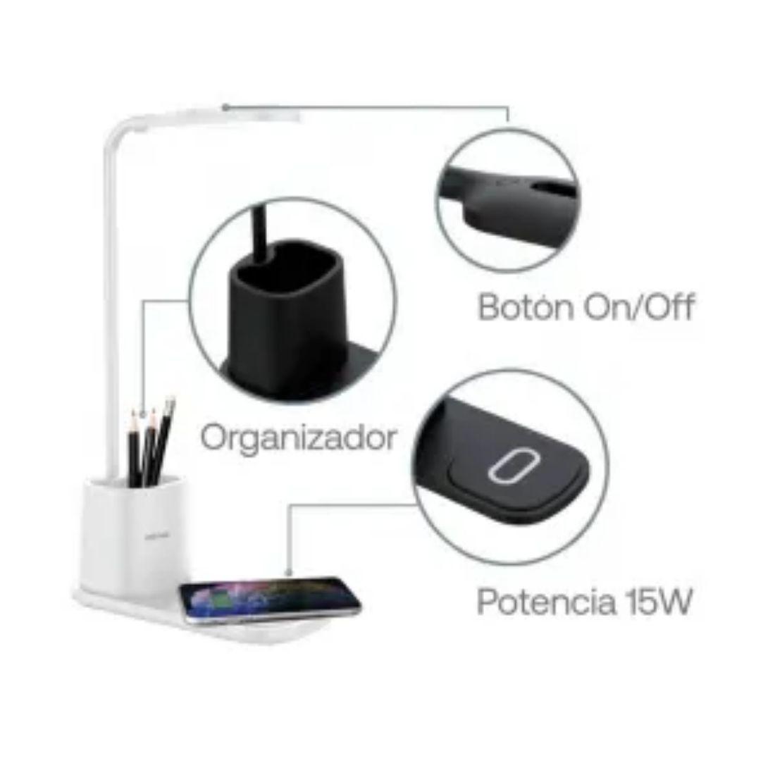 LAMPARA LED NETMAK NM-CL13-W BLANCA