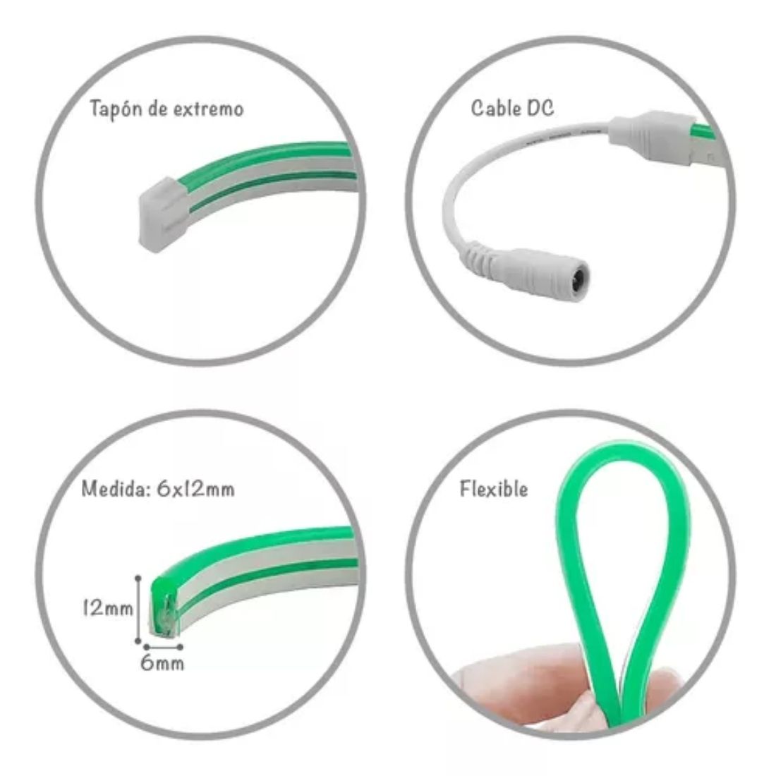 TIRA DE LED NEON FLEXIBLE STRIP 5M 