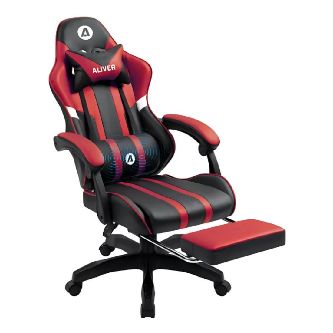 SILLA GAMER ALIVER ROJO/NEGRO GC992