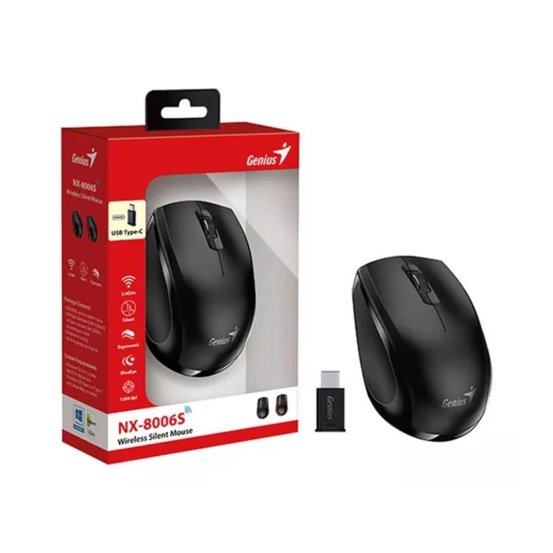 MOUSE GENIUS NX-8006S USBC WIRELESS