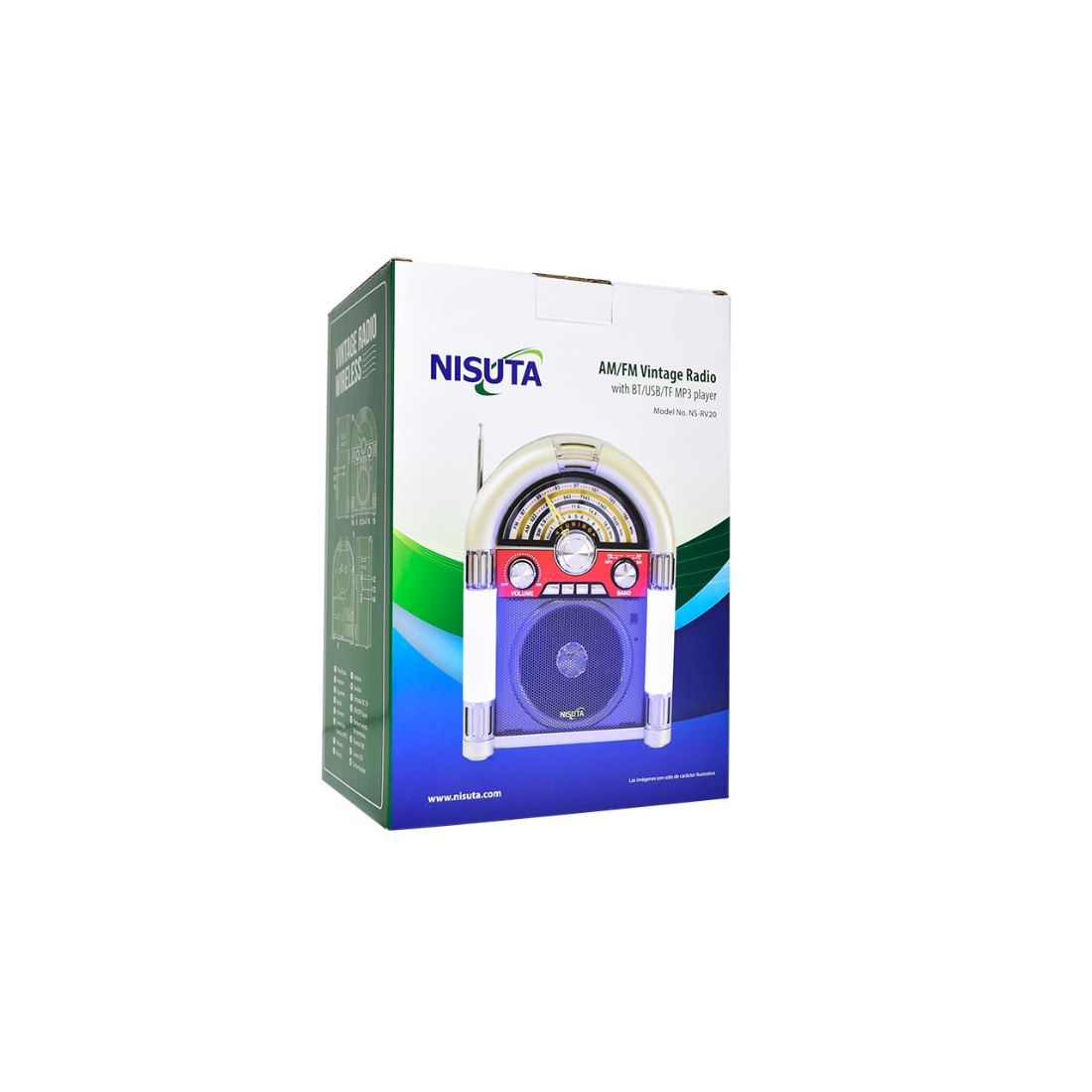 RADIO NISUTA AM/FM/MP3/BT/AU NSRV20