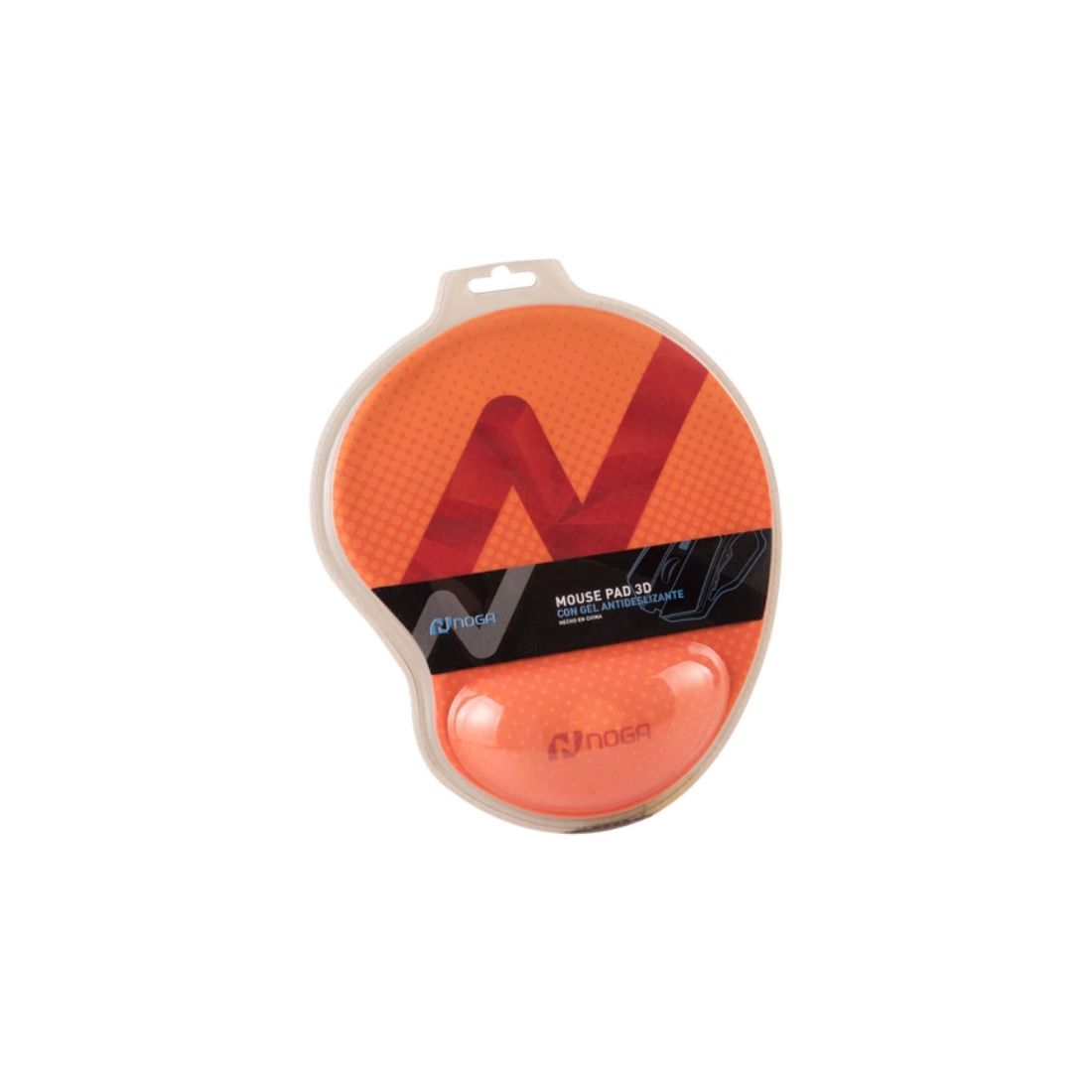 MOUSE PAD NOGA 3D NARANJA          