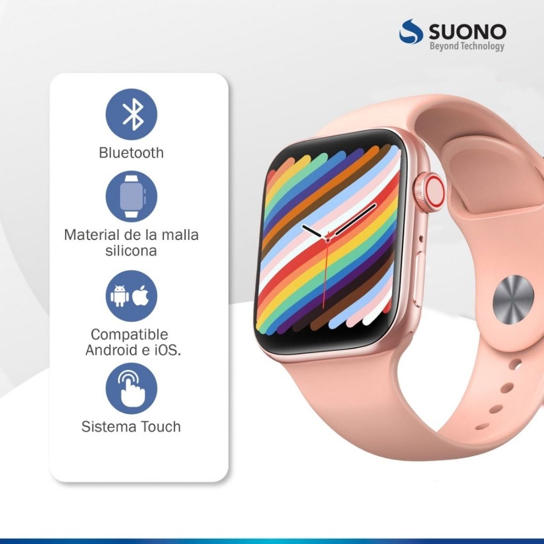 SMART WATCH SUONO SU0082 NEGRO     