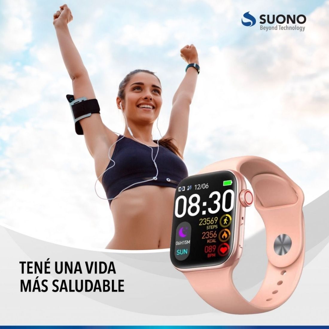 SMART WATCH SUONO SU0082 NEGRO     
