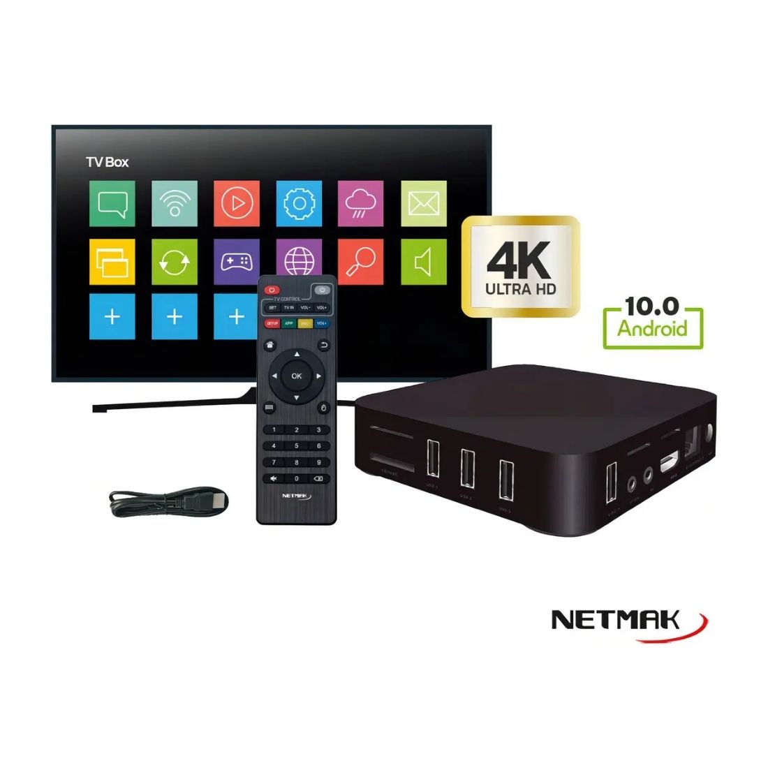 TV BOX NETMAK 4K NM-TVBOX4         
