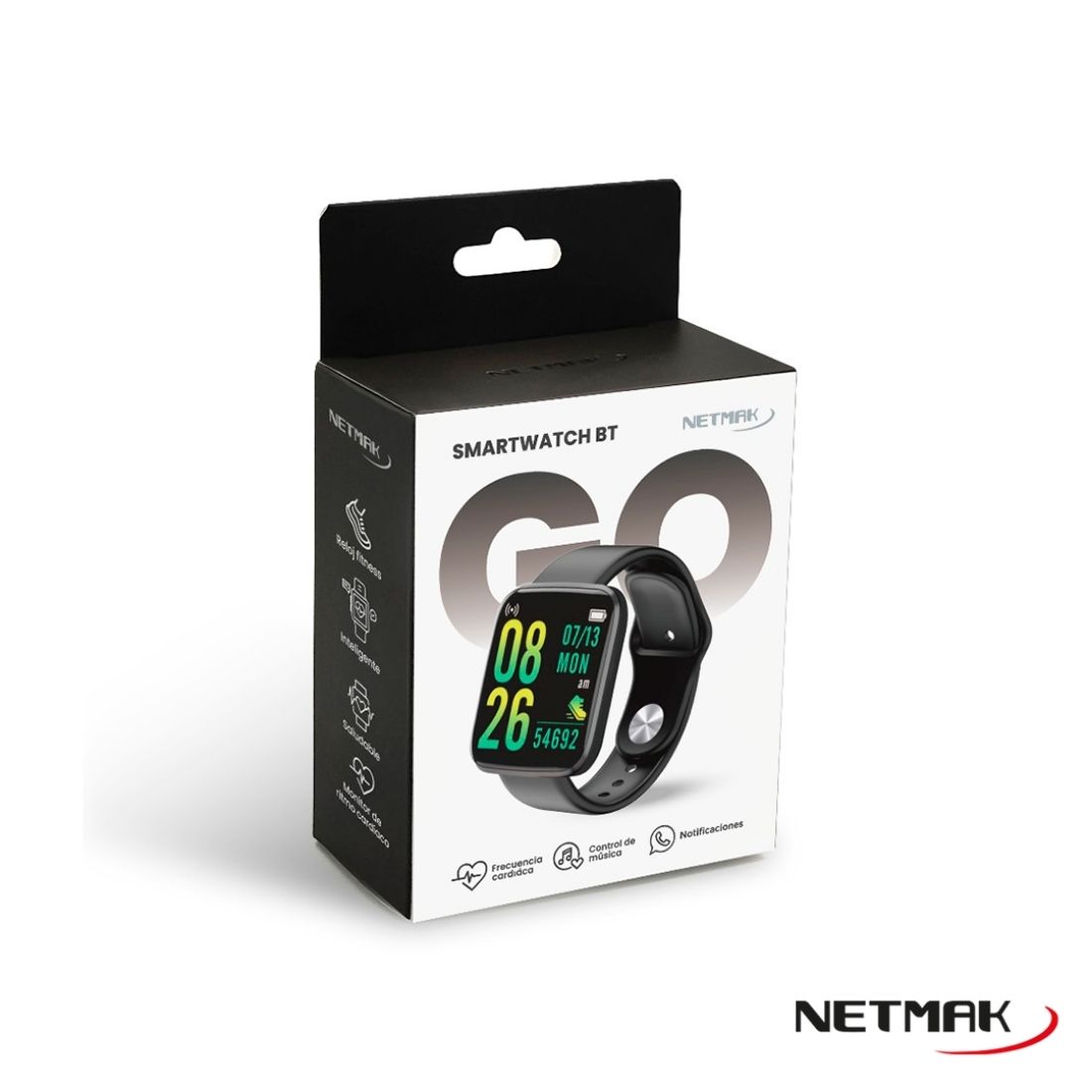 SMART WATCH NETMAK NM-GO NEGRO     