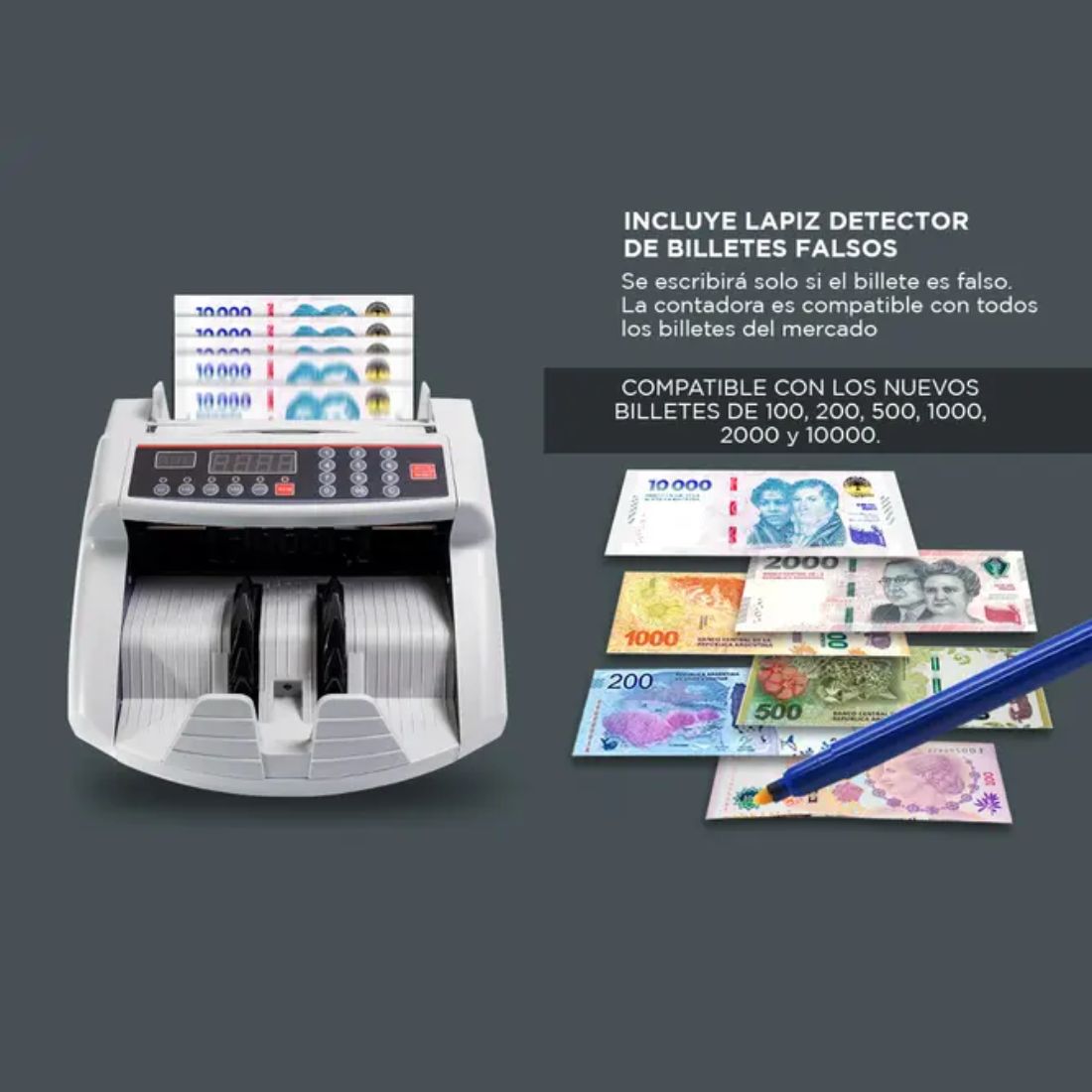 CONTADORA DE BILLETES GADNIC MC-03 