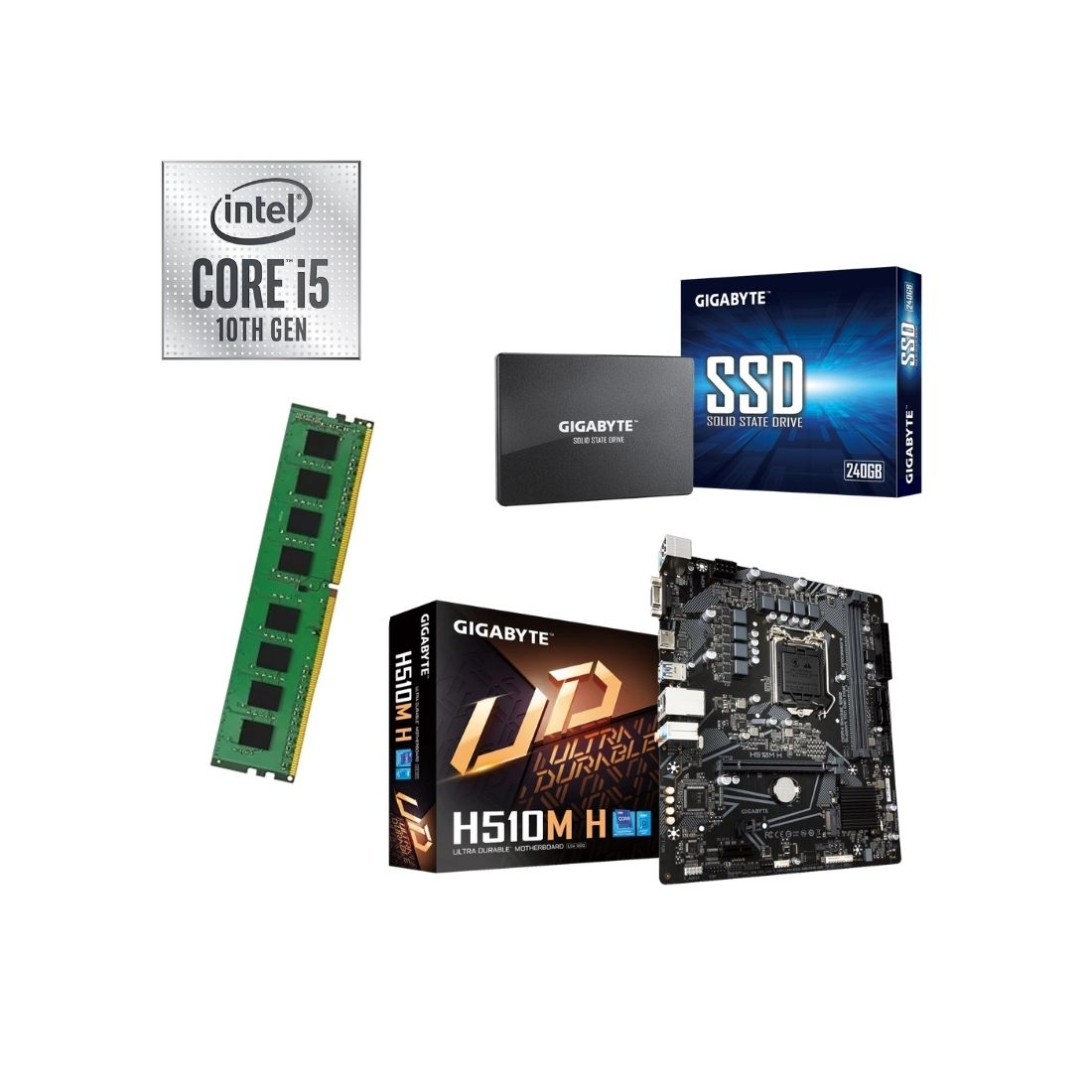 PC KELYX I5 10400T/8GB/240GB/ACC.  