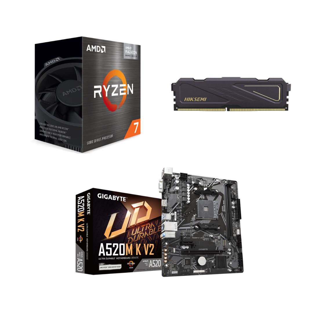PC KELYX R7 5700G/16GB/480GB/ACC.  