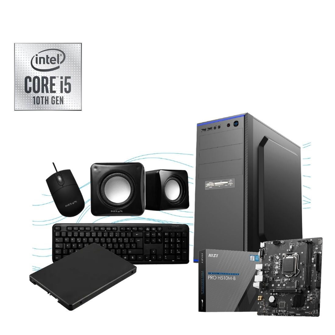 PC KELYX I5 10400/8GB/480GB/ACC    