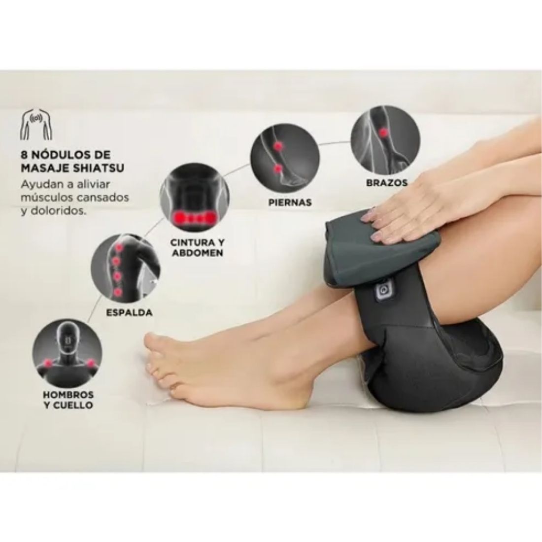 MASAJEADOR KANJI BEIGE NECK003     