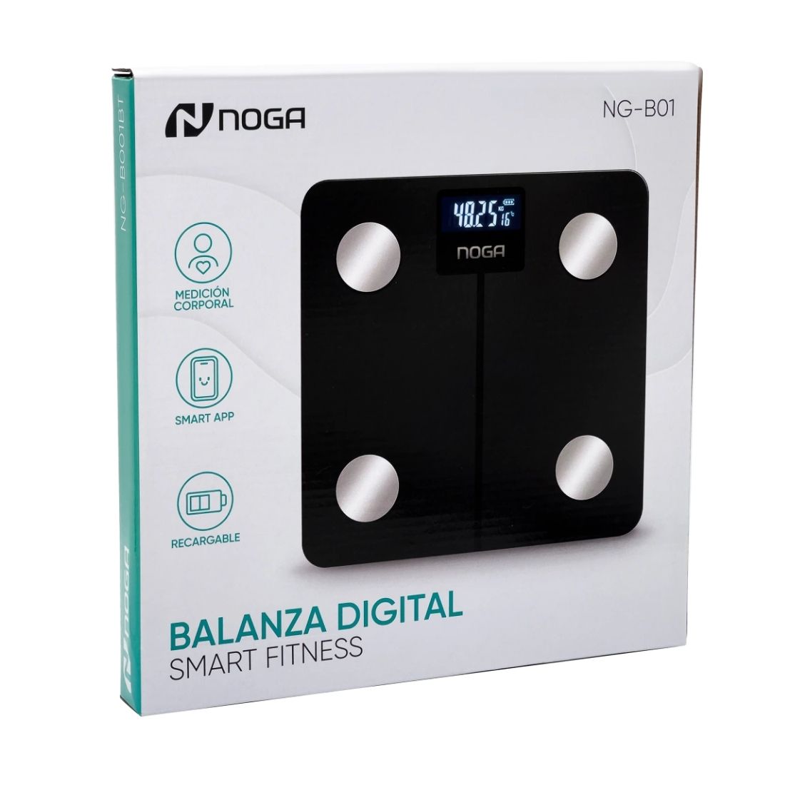 BALANZA DE BANO DIGITAL NG-B01 NEGR