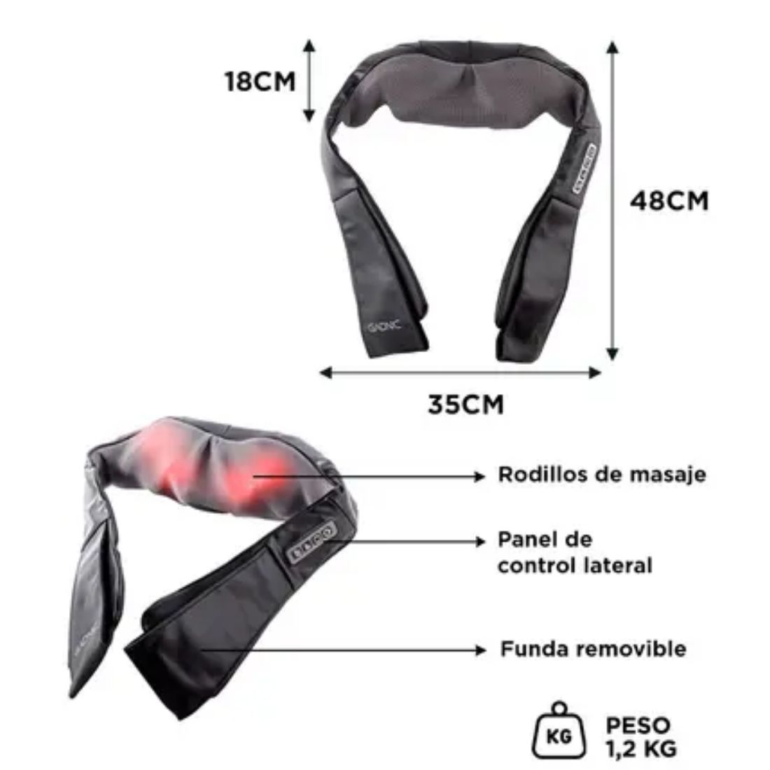 MASAJEADOR DE CUELLO GADNIC 6UL    